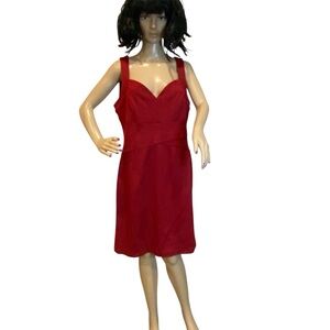 Laundry by Shelli Segal Red Vixen Bodycon Mini Party Cocktail Dress Size 12 NWT